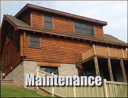  Coleman Falls, Virginia Log Home Maintenance
