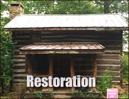 Historic Log Cabin Restoration  Coleman Falls, Virginia